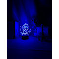 Miniatyrbillede 3 af 7: Demon Slayer Kamado Nezuko 3D Illusion Natlys, Kreativ 3D Japansk Anime Lampe - Ideel Gave til Hjemmet