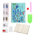 Miniatyrbillede 1 af 10: 5D Diamantmaleri Notebook Broderi Dagbog Bog 50 Sider Sommerfugl & Blomstermønster DIY Diamantkunst Gaver