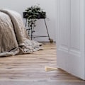 Miniatyrbillede 4 af 6: Kile dørstop i træ, 4 stk. Soild Wood skridsikker dørstop kile med robust og holdbar, sikkerhedsdørstop passer til bunden af døren på Ti 4 Pack