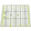 Miniatyrbilde 4 av 10: Akryl Quilters Lineal Dobbelt Fargede Rutenett Linjer Klar Merke Firkant Quilting Sy Lineal
