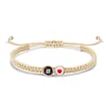 Wekity Initial Armband Dam Tjej Flätat Rep