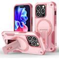 Miniatyrbild 1 av 7: Magnetiskt iPhone-fodral med stativ, kompatibelt med MagSafe, robust inbyggt stativ, militärklassat fallskydd stötsäkert för iPhone Pink iPhone 13
