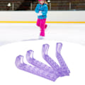 Pikkukuva 1 / 6: 2 paria luistinvartijaa, kannettavat jääluistinten teränsuojat, säädettävät jääluistinten teränsuojat jääkiekko- ja taitoluistimille Purple