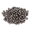 Miniatyrbillede 2 af 10: 200 stk. harpiksperler bred anvendelse blank overflade robust holdbar levende farve håndværk perler til smykker tøj taske 12mm pistol farve
