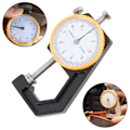 Pikkukuva 9 / 10: Paksuusmittari Testeri Dial Flat Head Kasvisparkittu Nahka DIY Mittaustyökalu 0-20mm