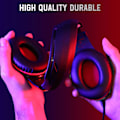 Miniatyrbillede 7 af 7: Gaming Headset til PS4 PS5 PC Xbox One Switch med støjreducerende mikrofon, PC Gaming-hovedtelefoner med 3,5 mm-stik