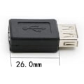 Miniatyrbillede 3 af 5: USB 2.0 A-hun til USB B Mini 5-bens hun adapterkonverter, understøtter 2.0 dataoverførsel