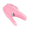Miniatyrbillede 3 af 9: ABS Hæfteklammefri Hæftemaskine Bogpapir Hæfteklammefri Hæftemaskine Bindende Håndværktøj (Pink)