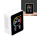Miniatyrbillede 1 af 5: CO₂-detektor Digitalt termometer Hygrometer Luftkvalitetsmonitor TVOC Formaldehyddetektor White