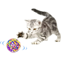 Miniatyrbild 1 av 7: Kattboll leksak, handgjorda färgglada ullgarnsbollar för katter D