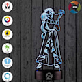 Miniatyrbild 3 av 7: 3D optisk illusionsnattlampa - 7 LED-färgförändrande lampa