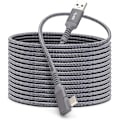 Pikkukuva 1 / 5: Oculus Quest 2:lle yhteensopiva 16 jalan link-kaapeli, nopea lataus ja PC-tiedonsiirto USB C 3.2 Gen1 -kaapeli VR-kuulokkeille ja pelikoneille