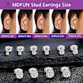 Miniatyrbild 4 av 6: 5 Par Örhängen Set 18K Guldpläterade 3-7MM Runda Cubic Zirconia Örhängen Hypoallergena Örhängen för Kvinnor