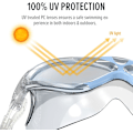 Miniatyrbild 5 av 7: OutdoorMaster Simmask - Bred Synfält Simmask & Glasögon Anti-imma Vattentät L.Blå Light Blue