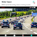 Pikkukuva 3 / 9: Mini Dash Cam, Dash Camera autoille FHD 1920x1080P, Dashcam etuosa 2\" IPS-näytöllä, Auton kojelautakamera sisäänrakennetulla yökuvaus, Laajakulma, Superkapasit