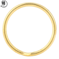 Miniatyrbillede 1 af 10: 10 stk. Messing Nøglering Guld Taske Krog Forbindelse Nøglering DIY Læder Håndværk Hardware Tilbehør 35mm