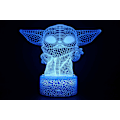 Miniatyrbild 4 av 8: 3D Illusion Star-Wars Nattlampa 16 Färgförändrande Nig