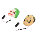 Miniatyrbillede 4 af 10: 2 stk. LED ansigtsmaske 3 lystilstande El sikker behagelig lysende Halloween ansigtsmaske til fest