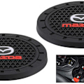 Miniatyrbild 1 av 6: Bilinredning Tillbehör för Mazda Cup Holder Insert Coaster - Silikon Anti Slip Cup Mat för Mazda 3 6 CX-3 CX-5 CX-9 MX-5 (Set om 2, 2,75\" Diameter)