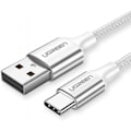 Miniatyrbild 3 av 5: Flät USB Type-C laddnings- och datakabel, vit, 1 meter