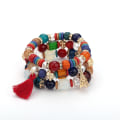 Miniatyrbild 1 av 2: 1PCS Bohemian Stackable Bead tassel Bracelets för kvinnor Stre