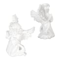 Miniatyrbillede 10 af 10: Harpiks Bedende Engel Figur Hvid Bøn Pige Vinkel Ornament Hold Kind Vinger Cherubs Skulptur til Bogreol Soveværelse Bryllupsdag Jubilæum