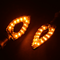 Miniatyrbild 3 av 3: Universal Motorcykel Blinkers 12 LED Lampa Amber