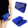 Miniatyrbillede 5 af 6: AVEKI Dame Aften Håndtasker Brude Bryllup Taske Håndtaske, Royal Blue