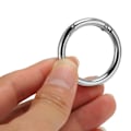 Miniatyrbild 6 av 7: 20 st fjäder O-ringar 1,57 tum diameter 0,2 tum tjock stark koppar säker stängning fjäder spännen för handväska väska smycken DIY Silver