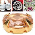 Miniatyrbild 6 av 9: 10 st Sömnad Zirkon Rhinestones Ellipsformad DIY Skor Kläder Tillbehör 8x10mm Champagne