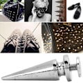 Miniatyrbild 5 av 10: 10set 10*26mm Koppar Kula Nitar Metall Stud med Skruv Set för DIY Läder Väska Sko(Silver)