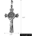 Pikkukuva 4 / 5: Auton koristeet Metalli ja Kristalli Timantti Risti Jeesus Kristillinen Auton Takapeilin Ripustin Ripustettava Auton Muotoilu Tarvikkeet Auto Dekoraatio