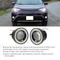 Miniatyrbilde 7 av 11: 2 stk 2,5 tommers Angel Eyes tåkelys 30W 3200LM Universal COB LED kjørelys