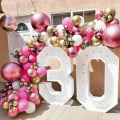 Pikkukuva 5 / 7: Kuuma pinkki ja punainen ilmapallokaari, 129 kpl eri kokoja 18 12 10 5 tuumaa Magenta ja metallinen punainen kukka ilmapallot Garland Arch Kit syntymäpäivä vuosipäivä Magenta and Metallic Red