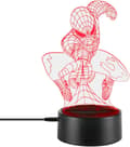 3D Natlampe Optisk Nyhed Illusion LED Lys Smart Touch