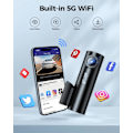 Pikkukuva 4 / 9: 4K Dash Cam 5G WiFi GPS, WDR Super Night Vision Camera for Car, G-Sensor, Parking Mode, Free 64GB SD Card, 170° Wide Angle Dashcam, Loop Recording, V