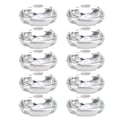 Pikkukuva 10 / 10: 10 kpl kynsitimantteja 10x14mm soikea kynnetön reuna irrotettavat vaatteet laukut kengät hatut käsin ommellut tarvikkeet (valkoinen)