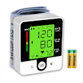 Miniatyrbild 1 av 7: Handledsblodtrycksmätare, handledsmanschettmonitor automatisk handledsband digital justerbar hem BP med stor LCD-display blodtrycksmätare, lagrar Black