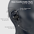 Miniatyrbilde 2 av 8: Mini-hodetelefoner for spill og nettmøter, 3,5 mm ørepropper med bommikrofon og ørekroker for PC, mobil, Xbox Series X/S, Xbox One, PS5, PS4, PlayStation