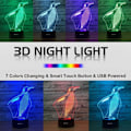 Miniatyrbild 2 av 6: Penguin Visual 3D Lamp Illusion 2D Nattlampa Xmas Chirstma