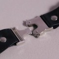 Miniatyrbild 3 av 4: Dam Läder Slips Svart Smal Slips