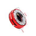 Miniatyrbild 4 av 5: Snabbkopplingsratt Kit Universell Racing Ratt Snabbkoppling Booster Pad - Röd (En Del)