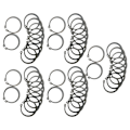 Miniatyrbillede 10 af 11: 50 stk. AC Kompressor Koblingsaksel Snap Ring 1,5 mm Tykkelse Jern Robust til 507 AC Kompressor