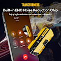 Miniatyrbilde 4 av 6: Transformers TF-T01 True Wireless Earbuds Bluetooth 5.4 Hodetelefoner Bass Stereo Øretelefoner, Bluetooth Ørepropp i Øret Støydempende Mikrofon, 60H Spilletid Bumblebee