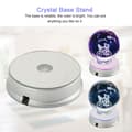 Miniatyrbillede 2 af 7: Farverig LED-lys krystal display stand base type 1