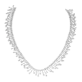 Miniatyrbilde 2 av 10: Rhinestone Fringe 1 Yard Elegant Style Highly Durable Exquisite Glossy Eco Friendly Rustproof Widely Used Rhinestone TrimOblique Circular Rhinestone