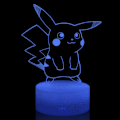 Miniatyrbild 7 av 8: 3D Illusionsnattlampa, 7 Färger Gradvist Bytande Touch-brytare USB Bordlampa för Semestergåvor eller Heminredning, Akryl