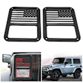 Miniatyrbillede 4 af 11: Sæt af Baglygte Dæksel Baglygte Lampe Beskyttelsesgitter til Jeep Wrangler 2007-2017 Type B