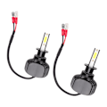 Pikkukuva 6 / 9: 2 kpl H3 60W Suuri Tehoinen Valkoinen Valo Tuuletinoton Auto LED-Etuvalo L5 Sisäänrakennettu Ajo
