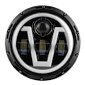 Miniatyrbillede 6 af 11: 7 tommer runde LED-forlygter Hvid Gult Lys IP67 Vandafvisende Passer til Jeep Wrangler JK 07-18
